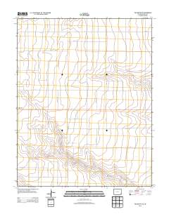 Two Buttes SE 2013 topographic map thumbnail