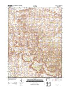 Rangely NE 2013 topographic map thumbnail