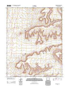 Tanner Mesa 2013 topographic map thumbnail