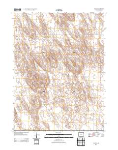 Wauneta 2013 topographic map thumbnail