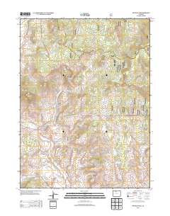 Whiteley Peak 2013 topographic map thumbnail