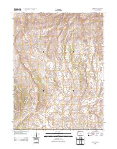 Wapiti Peak 2013 topographic map thumbnail