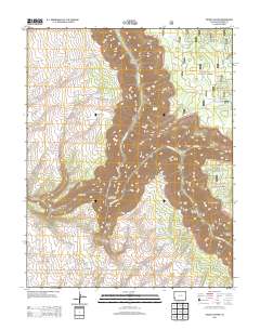 Secret Canyon 2013 topographic map thumbnail