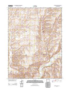 Sevenmile Draw 2013 topographic map thumbnail