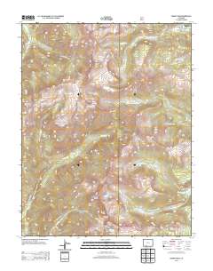 Summit Peak 2013 topographic map thumbnail
