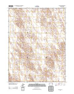 Eckley NW 2013 topographic map thumbnail