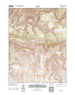 Tanks Peak 2013 topographic map thumbnail