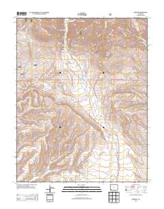 Hesperus 2013 topographic map thumbnail