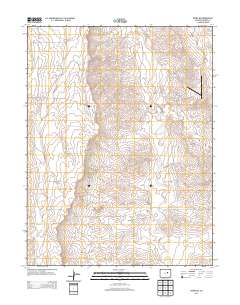 Kiowa NE 2013 topographic map thumbnail
