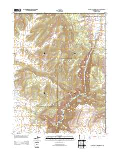 Canyon of Lodore North 2013 topographic map thumbnail