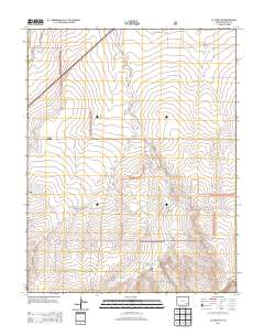 La Junta SW 2013 topographic map thumbnail