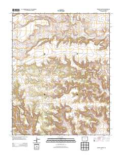 Dennis Canyon 2013 topographic map thumbnail