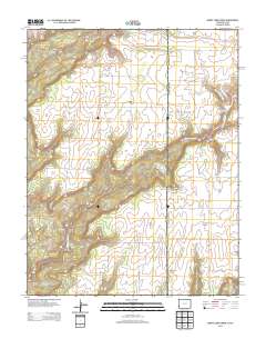 Burnt Cabin Creek 2013 topographic map thumbnail