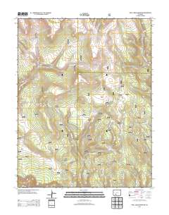 Pool Table Mountain 2013 topographic map thumbnail