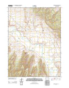 Lodore School 2013 topographic map thumbnail