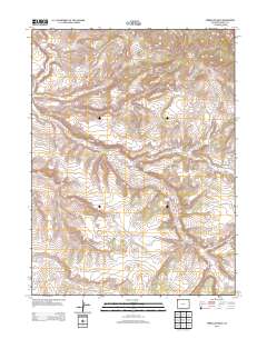 Vermillion Mesa 2013 topographic map thumbnail