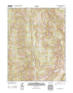Arkansas Mountain 2013 topographic map thumbnail