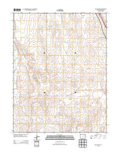 Beuck Draw 2013 topographic map thumbnail