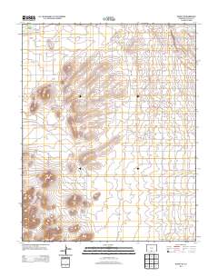 Blanca SE 2013 topographic map thumbnail