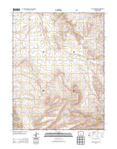 Agate Mountain 2013 topographic map thumbnail