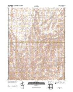 Byers SW 2013 topographic map thumbnail