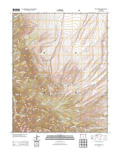 Beck Mountain 2013 topographic map thumbnail