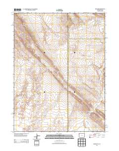 Dinosaur 2013 topographic map thumbnail