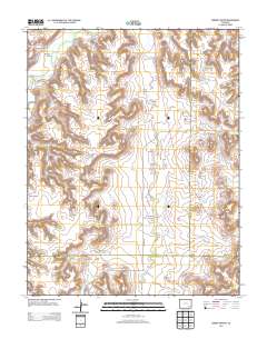Corbin Canyon 2013 topographic map thumbnail