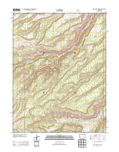 Escalante Forks 2013 topographic map thumbnail