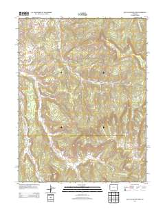 East Evacuation Creek 2013 topographic map thumbnail