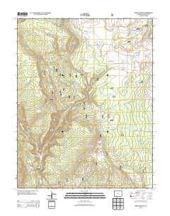 Chris Mountain 2013 topographic map thumbnail