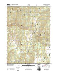 Elkhorn Mountain 2013 topographic map thumbnail