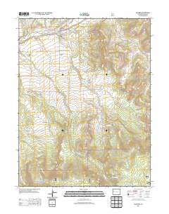 Collbran 2013 topographic map thumbnail
