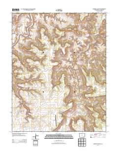 Johnson Canyon 2013 topographic map thumbnail