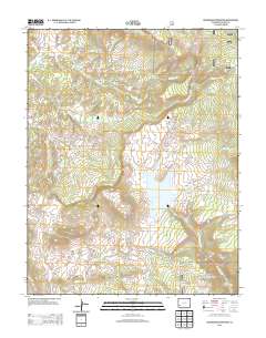 Groundhog Reservoir 2013 topographic map thumbnail