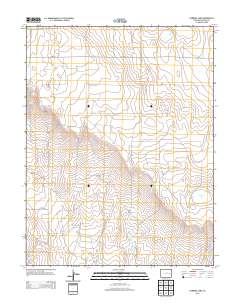 Hubbard Lake 2013 topographic map thumbnail