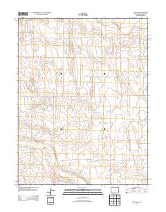 Lewis Lake 2013 topographic map thumbnail