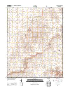 La Junta SE 2013 topographic map thumbnail