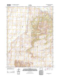 Juniper Mountain 2013 topographic map thumbnail