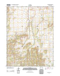 Hunter Mesa 2013 topographic map thumbnail
