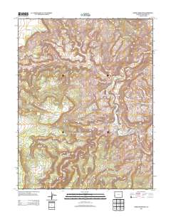 Horse Range Mesa 2013 topographic map thumbnail