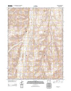 Kiowa NW 2013 topographic map thumbnail