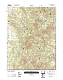 Meaden Peak 2013 topographic map thumbnail