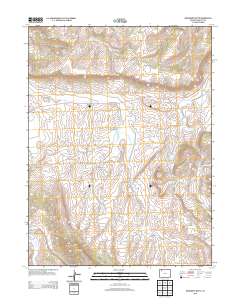 Monument Butte 2013 topographic map thumbnail