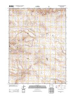 Pawnee Buttes 2013 topographic map thumbnail