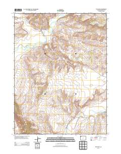 Peck Mesa 2013 topographic map thumbnail