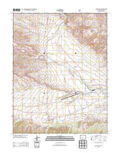 Salida West 2013 topographic map thumbnail