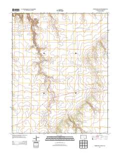 Trementina Canyon 2013 topographic map thumbnail