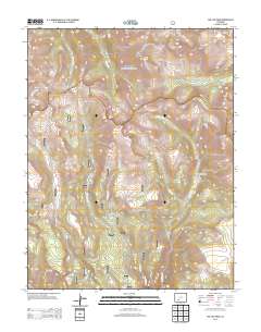 San Luis Peak 2013 topographic map thumbnail