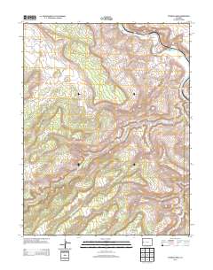 Triangle Mesa 2013 topographic map thumbnail
